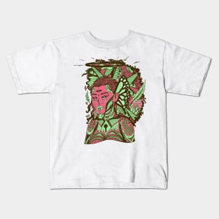 Pink Mint Jupiter Cries Kids T-Shirt